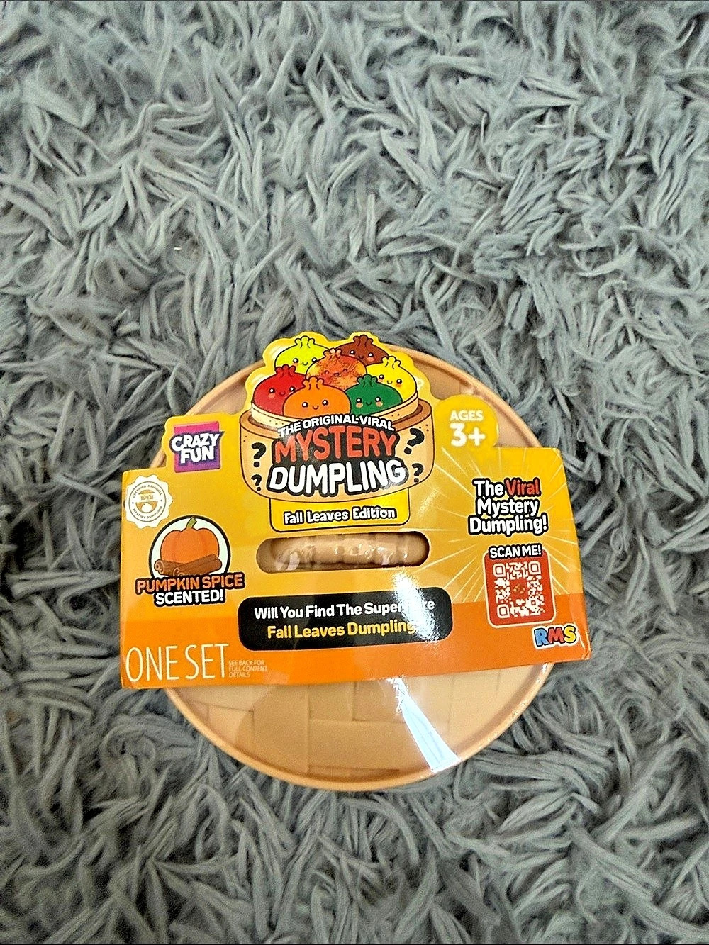 Crazy Fun Mystery Dumpling Fall Leaves Edition Pumpkin Spice Dumpling Plush NWT